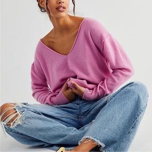 Free People 100% Cashmere Harmony Sweater Small